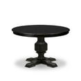 thumbnail image 6 of Luxe by East West Furniture 7 Piece Dining Table Set Includes 48" Round Table In Navy Blue Color, 6 of 7
