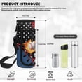 thumbnail image 4 of HUISEFOR Vintage Baseball Print Kids Backpack Set 4 Pcs Patriotic Sport Waterproof Kids School Bag with Lunch Box, Pencil Case and Water Bottle Cover for Baseball Fan Boys, 4 of 8