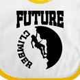thumbnail image 4 of Inktastic Climbing Future Climber Boys or Girls Baby Bib, 4 of 4