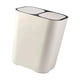 thumbnail image 5 of Cubo de basura de separación seca y húmeda Cubo de basura doméstico 2 compartimentos Diseño elegante Papelera de oficina para lavandería, vehículos blanco perfecl bote de basura de cocina, 5 of 8