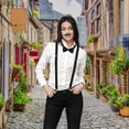 thumbnail image 4 of 1920 Mens Gatsby Costume Accessory Set With Gangster Hat Beard Elastic Braces Neck Bow Pocket Watch, 4 of 4