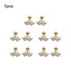 thumbnail image 4 of Sonducket Pendientes de circonita de 5 uds., accesorio de decoración elegante a la moda, pendientes pequeños, regalo de cumpleaños, decoración de Ropa, zapatos y accesorios Miscelánea Dorado XS Sonducket AP009683-05B, 4 of 6