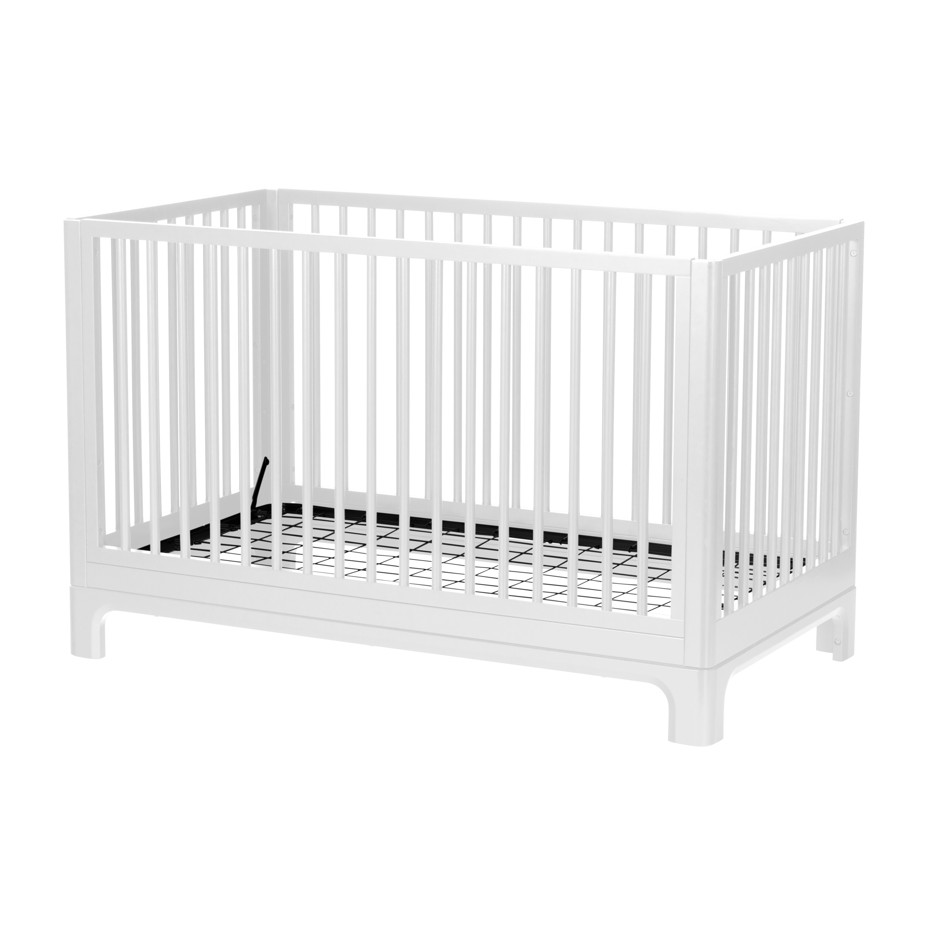 Little Seeds Posey 4-in-1 Convertible Baby Crib, True White