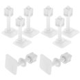 thumbnail image 1 of HONMEET 4Pares Tornillos Para Asiento De Inodoro Plástico Fijación Práctica Montaje Inferior, 1 of 8