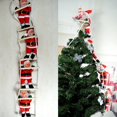 thumbnail image 3 of Santa Claus Climbing Ladder Decoration Christmas Super Climbing Santa Plush Doll Toy Hanging Ornament Tree Indoor Outdoor Holiday Party Home Door Wall Decoration, 3 of 4