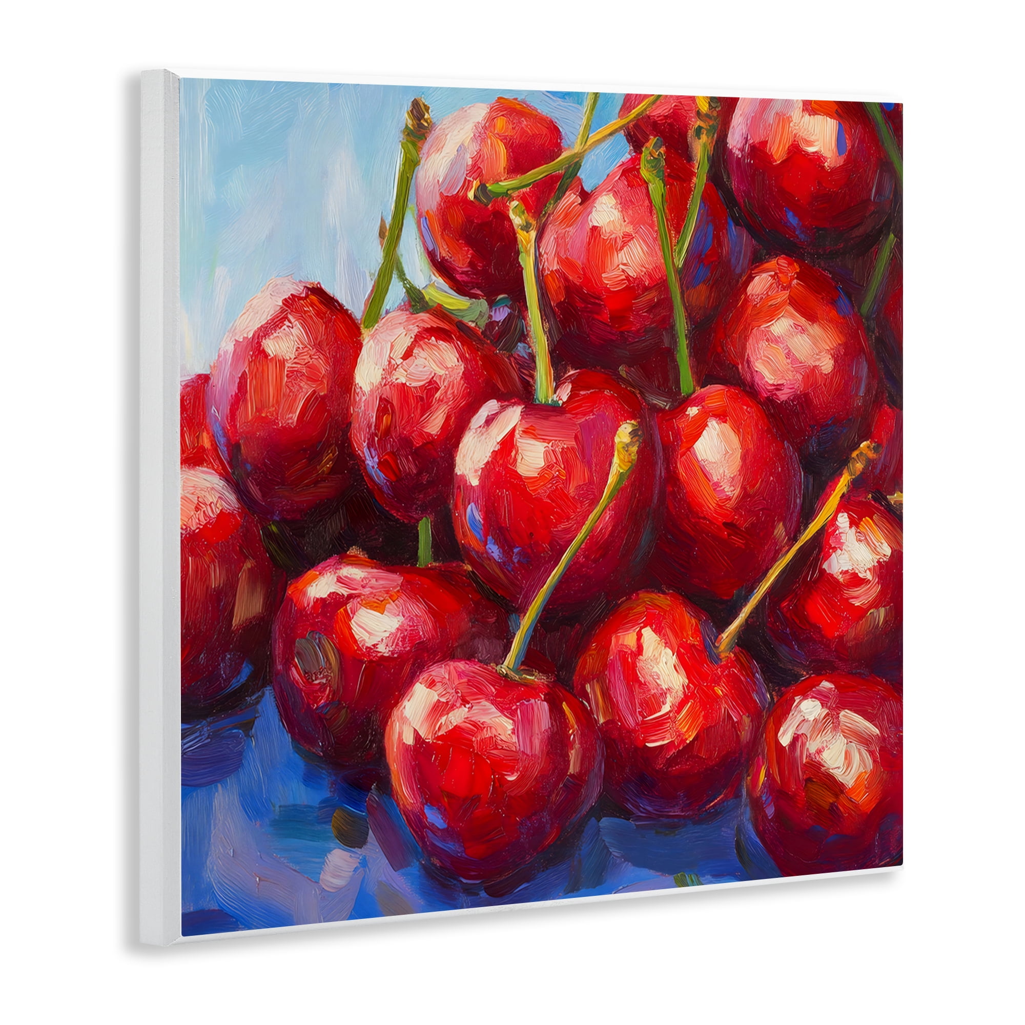 Stupell Industries Luscious Red Cherries of Summer Wall Plaque Art, design by Petal Prints Design
