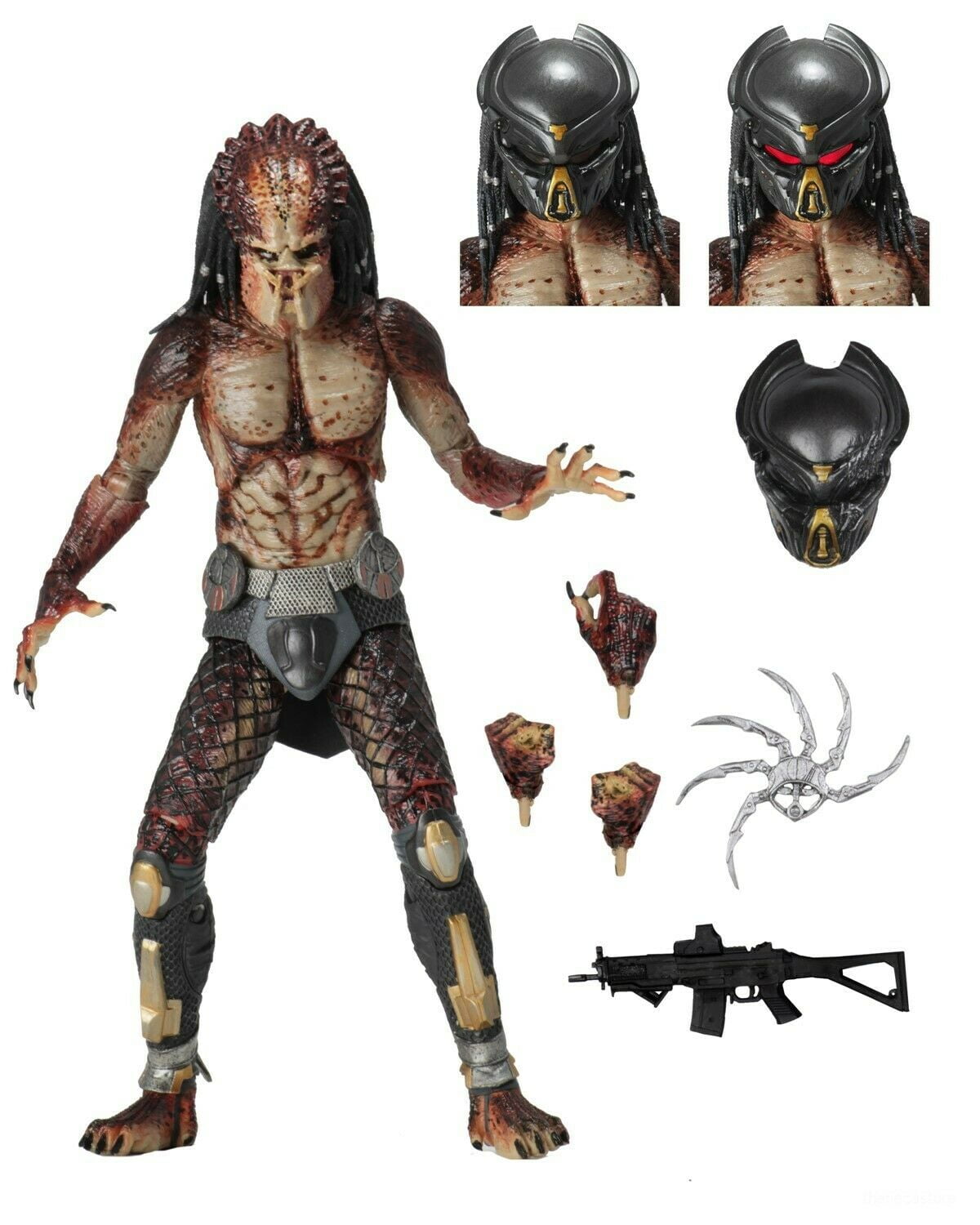 NECA Predator (2018) Deluxe Ultimate Assassin Actionfigur – Ca. 30 Cm Groß Mit Zubehör