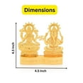 thumbnail image 2 of Collectible India Lakshmi Ganesha murti Idol Set for Puja Home Decoration Car, Idols Ganesh Laxmi Statue Car Dashboard Desktop Decor (1), 2 of 3