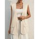 thumbnail image 3 of -Chaleco informal de gran tamaño para mujer, chaqueta sin mangas con cuello en V, elegante, moda coreana, Estética de verano, 3 of 5