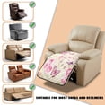 thumbnail image 5 of ZIATUBLES Recliner Chair Covers, Reclining Couch Slipcovers Seat Cushion, Anti-Slip Sofa Cover for Dogs Pets, Washable Furniture Protector, 38.58 x 24.40 Inches, Rose Clock Butterfly Print, 5 of 8