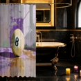 thumbnail image 3 of Erosebridal Lucky 8 Shower Curtain 72Wx72L Beige Bathroom Curtain, Beige Painterly, 3 of 5