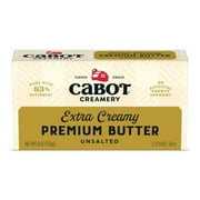 Cabot Creamery Extra Creamy No Salt Butter Sticks 8oz (Refrigerated)