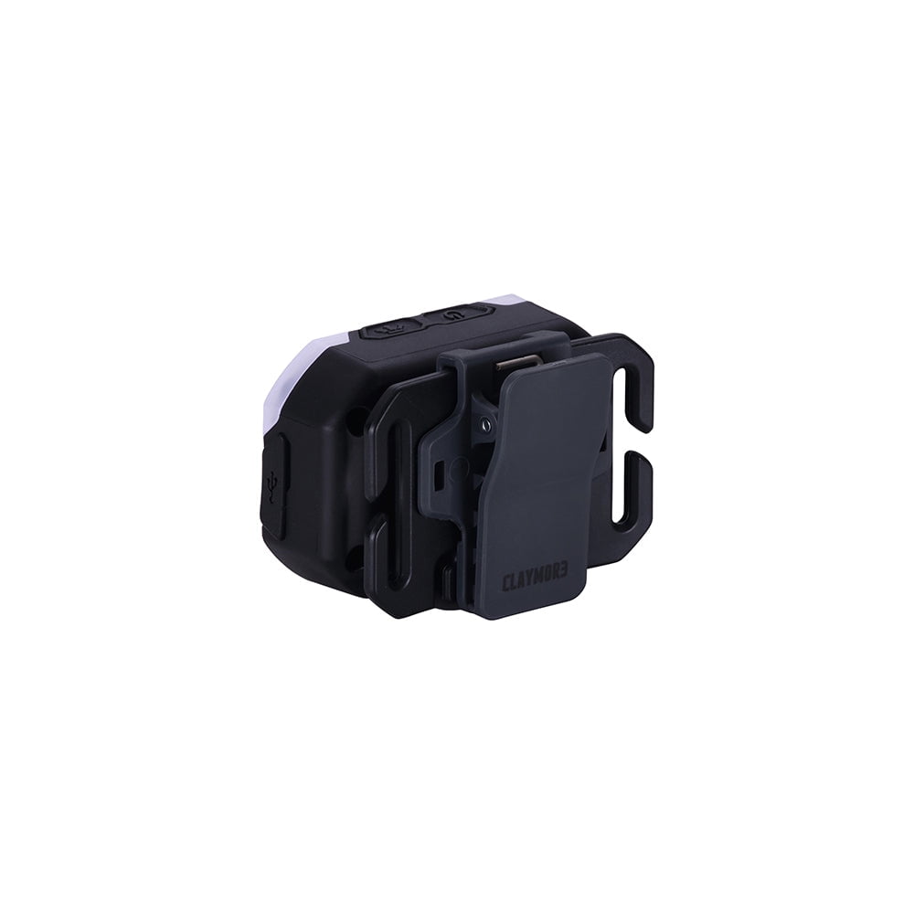 Claymore Heady2 (Black) - Rechargeable LED Headlamp Flashlight, Lightweight for Camping, Running, Hiking, Emergency & Industrial Use. USB-C Charging, Up to 40 Hours Battery Life, Waterproof.