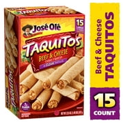 Jose Ole Beef & Cheese Flour Taquitos, 22.5 oz, 15 Count (Frozen)