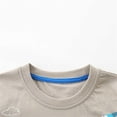 thumbnail image 4 of CYRBOKO Boys's Graphic Tees and Shorts, 2-piece Cotton Elastic Waist Casual Summer Outfit Sets for Kids Gray Size 3-4 T, 4 of 7