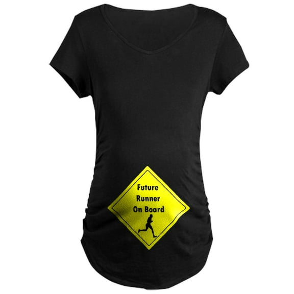 CafePress - Future Runner Maternity Dark T Shirt - Maternity Dark T-Shirt