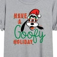 thumbnail image 3 of Disney - Have A Goofy Holiday - Juniors Ideal Flowy Muscle T-Shirt, 3 of 5