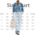 thumbnail image 3 of Szluipve Women Velvet 2 Piece Outfits Stand Collar Henley Button Long Sleeve Top & Elastic Waist Wide Leg Pants Casual Loungewear Matching Set Pink XL, 3 of 6