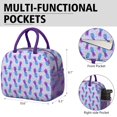 thumbnail image 6 of Lunch Bag Lunch Box for Women Reusable Insulated Lunch Bags,Water-Resistant Disco Low Poly Pineapple Pattern Cooler Lunch Tote Bag, Large Capacity for Work Travel Picnic, 6 of 6