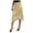 Gold, variant on Bias Cut Midi Skirt with Lace Pure Mulberry Silk Slip Skirt Women Elegant Dressy Midi Skirt (Black, L)