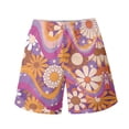 thumbnail image 4 of Binienty Men's Board Shorts Swim Trunks With Retro Floral Music - Breathable Quick Dry for Summer Beach Vacation and Surfing, 4 of 10