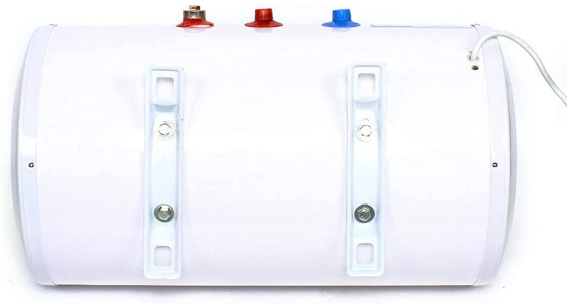 Miumaov Electric Water Heater, 110V Full-automatic ABS Horizontal Hung Electric Hot Water Heater Warmer Tank with Remote Digital Display, Multiple Safety Protection White (50L)