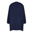 thumbnail image 5 of Lilgiuy Women Long Sleeve Solid Cardigan Autumn Casual Coat Blouse Top Blue，8（L） Winter Fashion 2022, 5 of 5