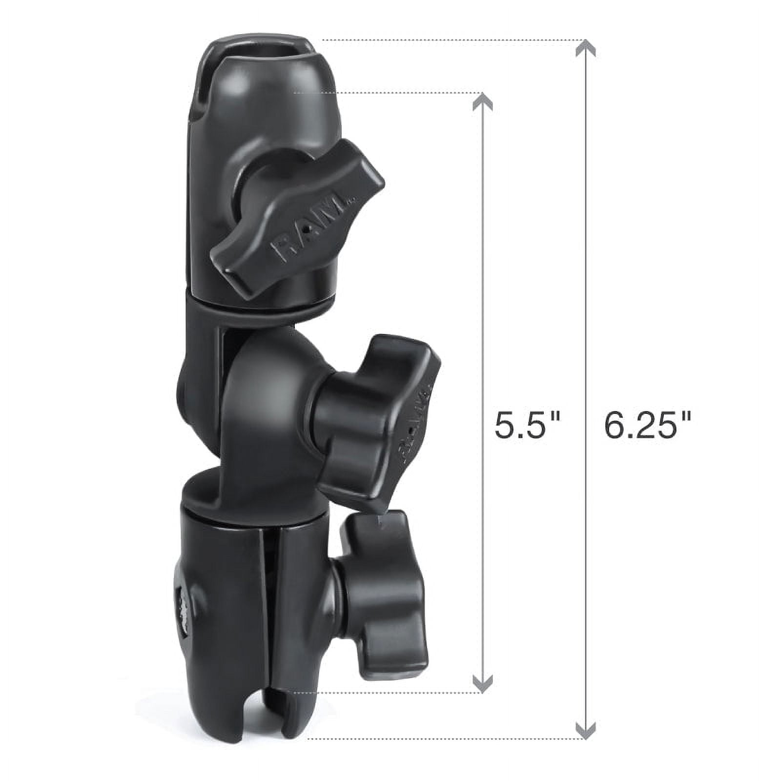 RAM Mounts Composite Double Socket Swivel & Ratchet Arm