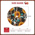thumbnail image 3 of KLL Vintage Sunflowes Christmas Tree Skirt 48" ,Party Decorations Farmhouse for Christmas Decorations Holiday Party, 3 of 6