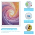 thumbnail image 3 of Diamond Art Kit for Adults, Vibrant Swirling Pastel Vortex Diamond Painting for Adults Beginners, 5D DIY Diamond Art Painting Kits, Colorful Diamond Painting Craft for Home Decor 12x16, 3 of 7