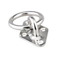 thumbnail image 4 of mmirethe Stainless Steel Hook Boat Yacht Ring Plate Square Round Fixed Loop Hardware Eye Hanging Deck Durable Accessory, 4 of 7