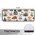 thumbnail image 5 of Kitchen Rugs Sets Of 2,Brown Mushroom Bug White Pattern Anti Fatigue Kitchen Mat Rugs Non Slip Washable,Decorative Kitchen Floor Mats for Kitchen,Sink,Laundry,17"x47"+17"x47", 5 of 5