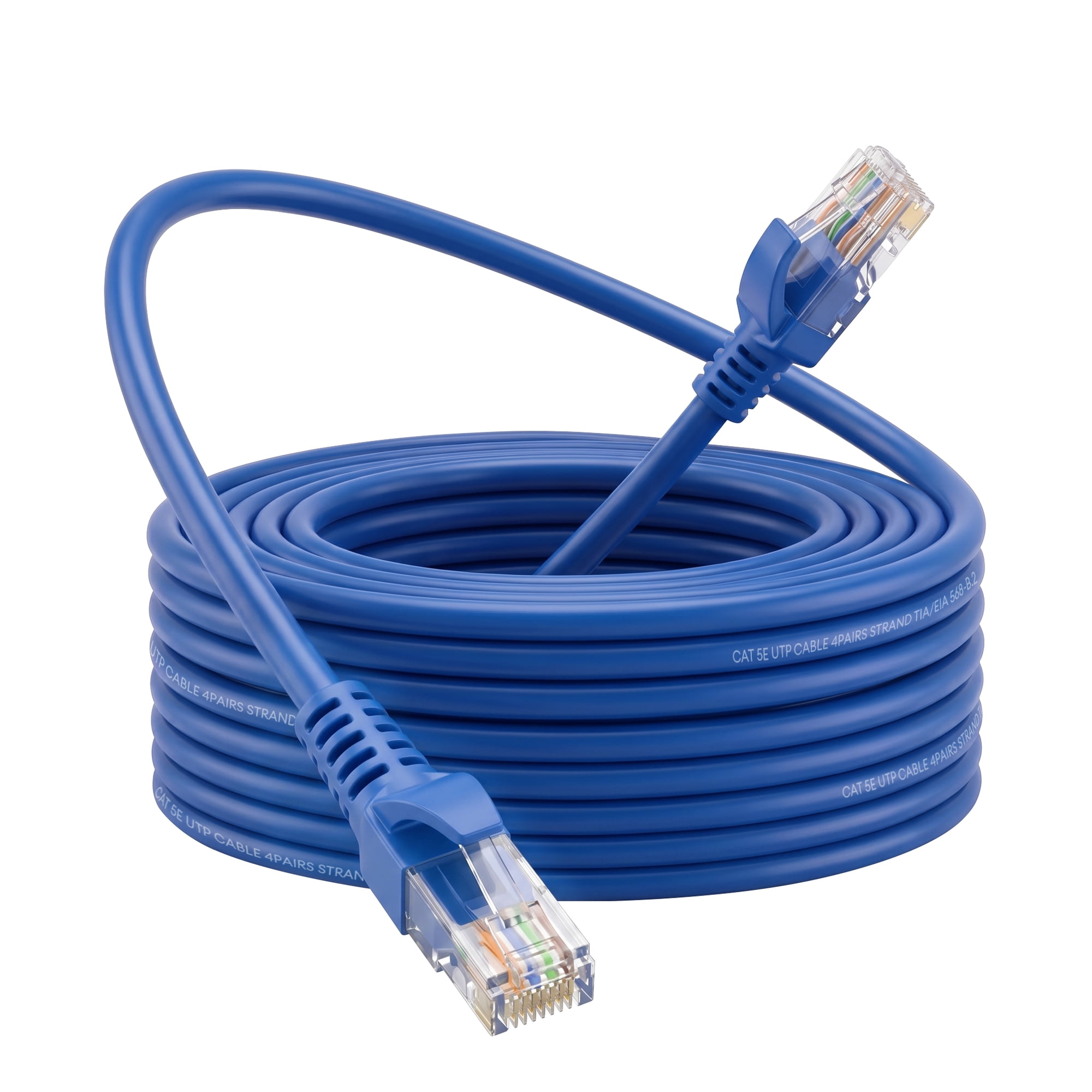 Dutevolns Cat5e Ethernet Cable 3.28 ft, Long Cat 5e Internet Cable, Snagless Patch Cord, UV Resistant, Flexible, Network, LAN, PoE, Standard RJ45 Connector for PC, Server, Router, Modem, PS5