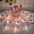 thumbnail image 2 of 1M 3M LED Butterfly String Lights Battery Powered Fairy Lights Room Garland Curtain Girls Xmas Brithday Wedding Party Home Decor, 2 of 5