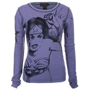 Raw 7 100% Cashmere Womens Wonder Woman Sweater Aster Purple with Crystals