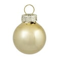 thumbnail image 5 of Northlight 2-Finish Mini Christmas Glass Ball Ornaments - 1" (25mm) - Gold - 24ct, 5 of 6