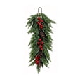 thumbnail image 3 of YingYouFu Christmas Pine Teardrop Swag, Artificial Cedar Wall Hanging Garland Fir, Pinecone Decoration for Front Door Entryway Living Room Wall Mantel, 3 of 6