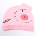 thumbnail image 1 of Gorro de una sola capa para recién nacidos de primavera y verano, gorro de confinamiento suave de dos orejas para bebés de 0 a 3 meses, gorro a prueba de viento para bebés, 1 of 5