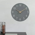 thumbnail image 3 of LINASHI Reloj de Pared Silencioso Reloj de Pared Silencioso Que No Hace Tictac Reloj Colgante de Madera con Pilas para el Hogar Baño Escuela Decoración de Oficina Reloj de Pared con Pilas, 3 of 7