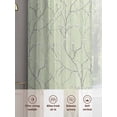 thumbnail image 6 of Sage Green Branches Sheer Curtains 54 Inch Length 2 Panels Set, Vintage Art Farmhouse Voile Window Treatment Rod Pocket Short Kitchen Curtains Drapes for Bedroom 52"x54"x2, 6 of 7