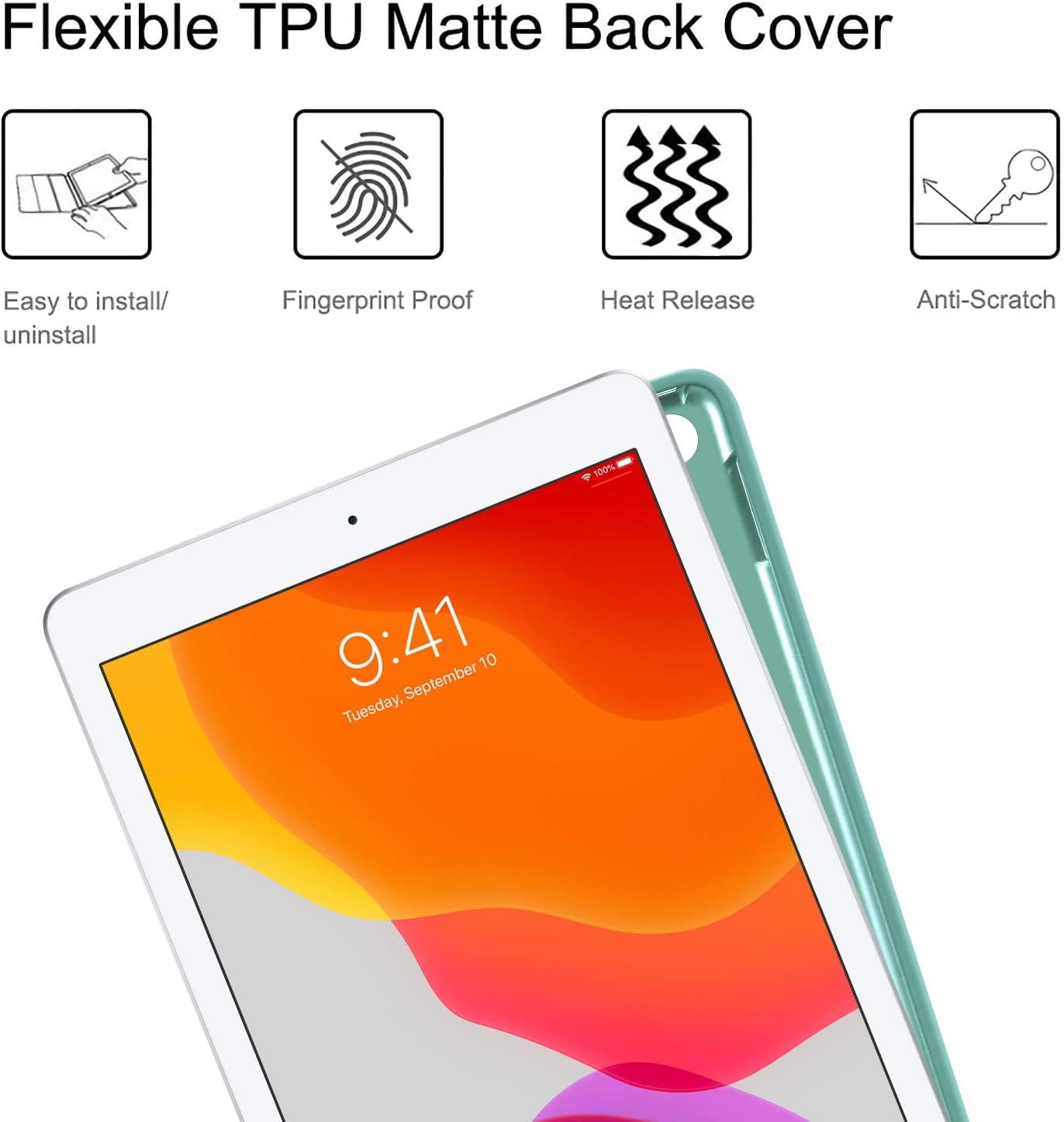 Fintie Keyboard Case for iPad 9th/8th/7th Generation (2021/2020/2019) 10.2 Inch, Detachable Keyboard and Soft TPU Stand Cover with Built-in Pencil Holder