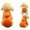 Orange M, variant on KQJQS Winter Dog Hoodie Sweatshirts with Pockets Warm Dog Clothes for Small Dogs Chihuahua Coat Clothing Puppy Cat Custume