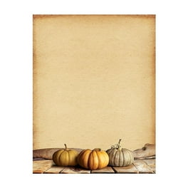 Paperdirect Thanksgiving Border Paper – 8.5x11 Inch Autumn Theme Stationery, 25 Sheets, Printer Compatible