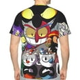 thumbnail image 2 of The Cuphead Show Shirt 3d Printed T Shirt Crewneck Short Sleeve Top Tees For Mens, 2 of 6