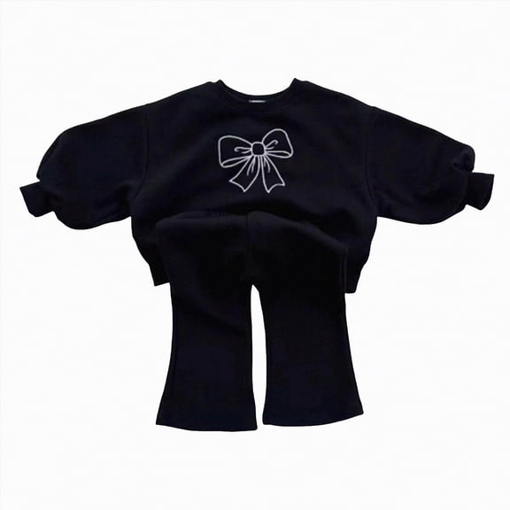 Futezty Toddler Boys Girls Clothes Fall Winter Outfit Sets, Baby Outfits 6M 1T 2T 3T 4T 5T 2-Pieces Set
