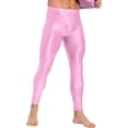 thumbnail image 2 of Runhomal Men's Compression Long Pants Gym Workout Tights Trousers Seamless Quick Dry Base Layer Leggings Pink XL, 2 of 6