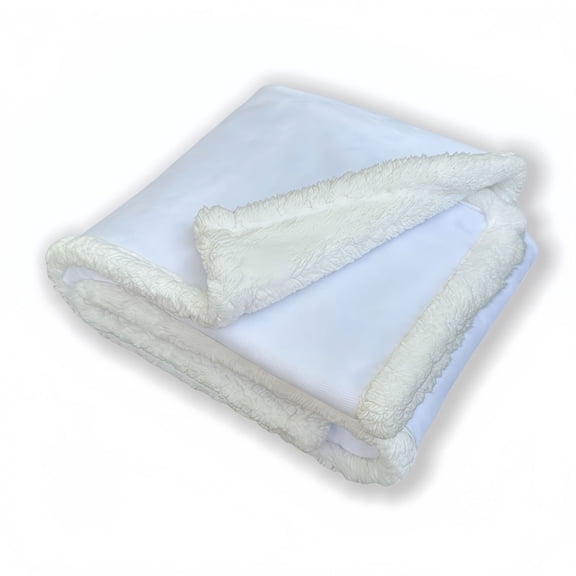 Zhuge Washable Pet Sleeping Mat & Throw Blanket for Small/Medium Dogs, Puppies & Cats, Couch Cover Protection with Soft Fleece-White, 100*71cm, 1 Piece