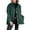 Green, variant on Inleife Women's Fashion Hooded Loose Corduroy Casual Jackets For Women Long-Sleeved Hooded Casual Coat/jacket