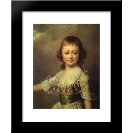 Portrait of Catherine Pavlovna 20x24 Framed Art Print by Dmitry Levitzky