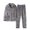 A-White673, variant on Button-Front Collared Pajama Set for Men Trimmed Nighttime Relaxed-Fit Sleep Separates